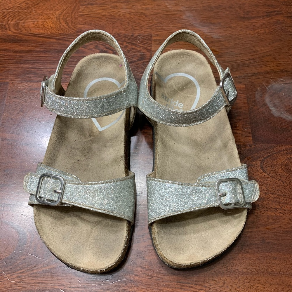 Stride Rite Girls SR Zuly Sandal Glitter Sz 13 - Picture 2 of 8